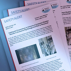 Image of BSEE Safety Alert to inform about offshore energy industry of changes.